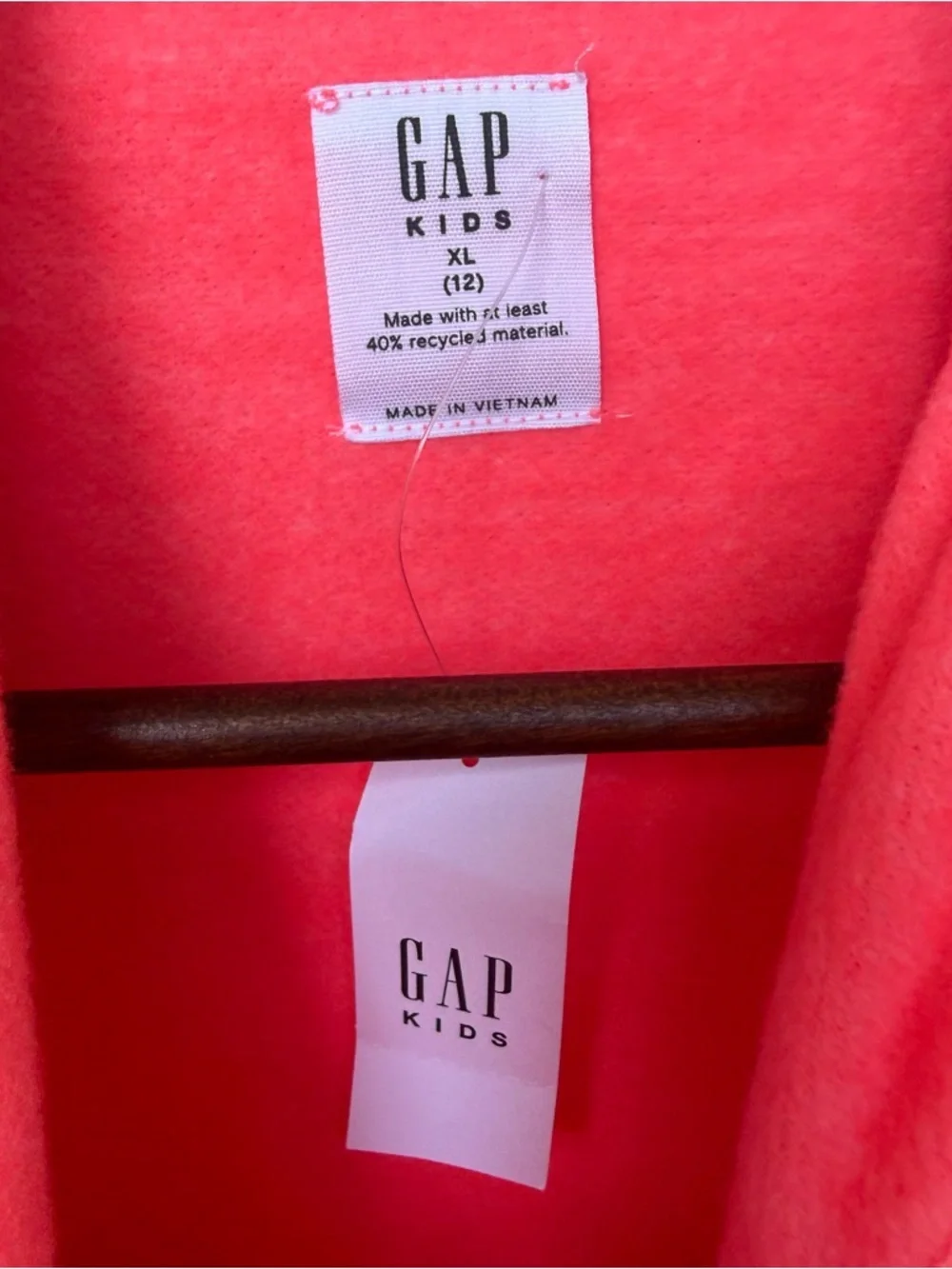 Gap Girl's Soft Long Sleeve Pullover Hooded Sweatshirt Floral Logo Size 12 NWT